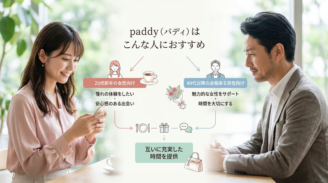 paddy(パディ)はこんな人におすすめ