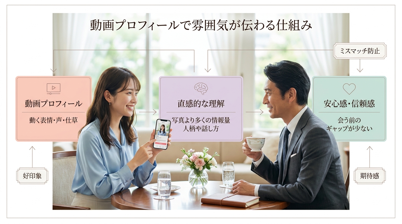 動画プロフィールで雰囲気が伝わる仕組み