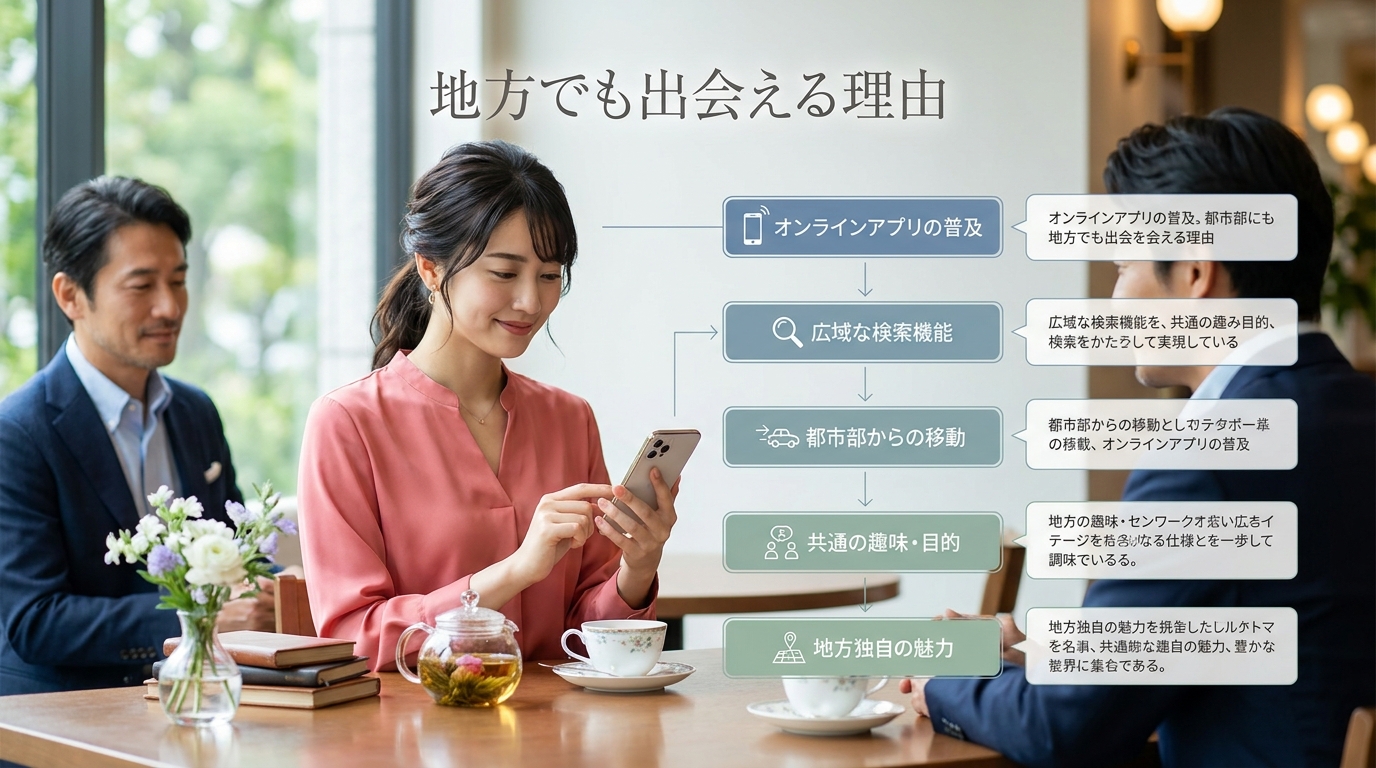 地方でも出会えると言われる理由